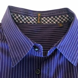Ben Sherman purple stripped button down